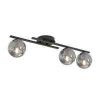 lampara de techo dremo grafito 3 luces