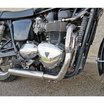 Sistema de escape Triumph Thruxton 1200 E4 Mass Cross 2-1