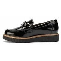 pitillos zapatos de tacon mocasin estribo negro para mujer