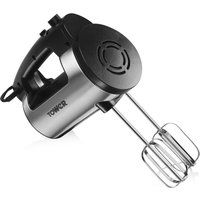 tower 300w stainless steel t12016 hand mixer - black stainless steel
