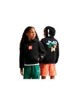 sudadera nike sportswear french terry long-sleeve top infantil negroblanco