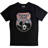 johnny cash tops y camisetas walking guitar front on para mujer