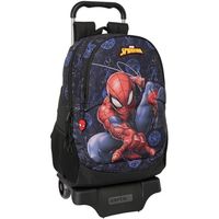 disney mochila mochila trolley con ruedas spiderman rebellion 43 cm para nina