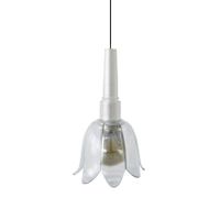 lampara de suspension vidrio blanco d16 cm