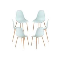 pack 6 sillas mykle de polipropileno 854638 cm - celadon