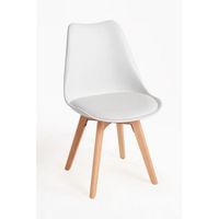 pack 6 sillas synk basic de polipropileno 825353 cm - blanco