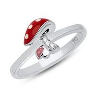 anillo toadstool 925 plata circonita