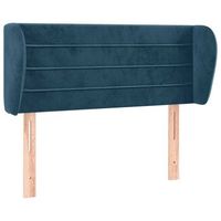 cabecero cama  panel de cabecera de terciopelo azul oscuro 83x23x7888 cm