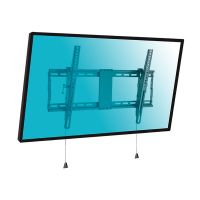 kimex soporte de pared inclinable para tv 37-86 sistema de apertura plegable vesa 600x400 max 70kg