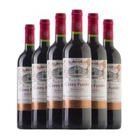 les caves fleury vino tinto bordeaux crianza 75 cl 13 vol pack de 6 unidades