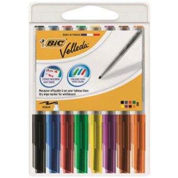 Bic Velleda Drywipe Marker 1741 Assorted PK8