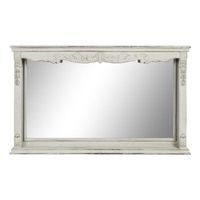 espejo abeto mdf 125x12x76 envejecido blanco
