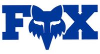 pegatina fox f head x 7 5 cm azul