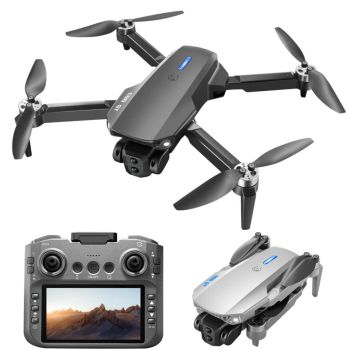 YLR/C E88 GT WiFi FPV con controlador de pantalla LCD grande de 4.9 pulgadas, cámara dual HD, posicionamiento de flujo ó