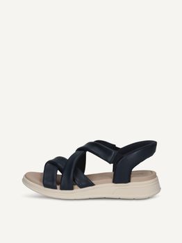 CAPRICE Sandal, blue, made of Leather without heel, Size 36