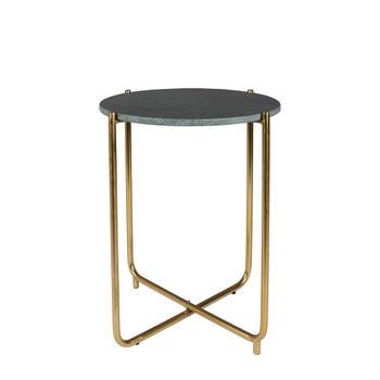 Mesa auxiliar de mármol verde