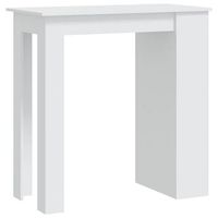 mesa bar estante almacenaje contrachapada blanco 102x50x1035cm vidaxl