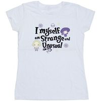 beetlejuice camiseta i myself am strange and unusual para mujer