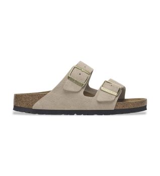 Birkenstock para mujer. 1029260 Sandalias de Piel Arizona Leve (Ajuste Estrecho) beige (38), Plano, Ninguno, Casual