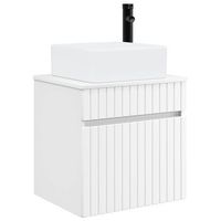 vanidad de lavabo montada en la pared blanco 49 x 41 x 63 cm vidaxl