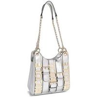 nicole lee bolso de mano calista bolso de hombro con cadena plateado para mujer