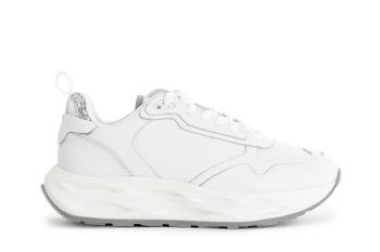 zapatillas running con apliques de espejo y glitter white 39