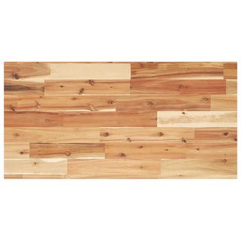 Encimera Tocador Baño Madera Acacia Acabado Aceite 100x40x2 Cm Vidaxl