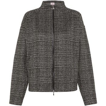 Deha Chaquetas Check Jacquard Full-Zip Jacket para mujer