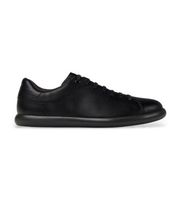camper para hombre k101003-001 zapatillas de piel pelotas soller negro 44 plano cordones casual
