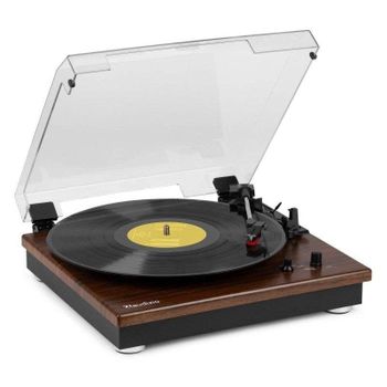 Tocadiscos Audizio RP112D Bluetooth, correa, 3 velocidades, altavoces integrados