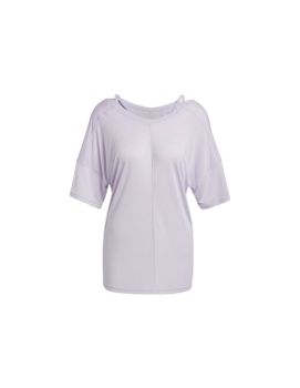 Camiseta adidas Yoga Studio Oversized Lila Mujer