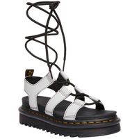 dr martens sandalias sandales nartilla mist grey cuir para mujer