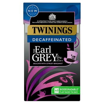 Twinings Earl Grey Decaffeinated Tea Bags 40
