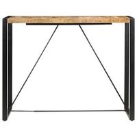 mesa alta de cocina - mesa de comedor de madera maciza de mango 140x70x110 cm