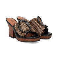 noa harmon sandalias con plataforma mujer - negro talla 37