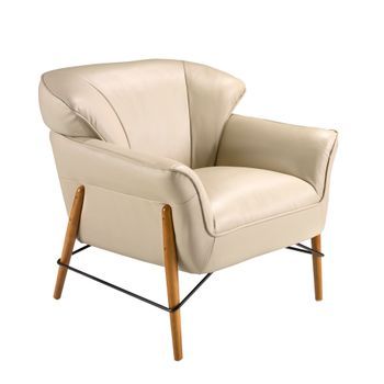 Sillón Piel Arena Angel Cerdá 5129 86x85x81