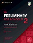 b1 preliminary for schools 2 students book with answers with audio wit