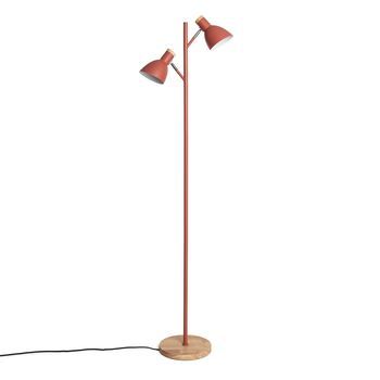 Lámpara De Pie Metal Luxo Terracota