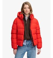 superdry para mujer w5011996a chaqueta acolchada hooded sports rojo m casual poliester