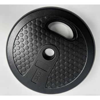 Discos Pesas 3KG Agujero 25mm Piezas Sueltas Musculación Mancuernas Barra Peso Fitness Bodybuilding