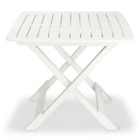 conjunto mesa y sillas jardin bistro plegables 3 uds plastico blanco