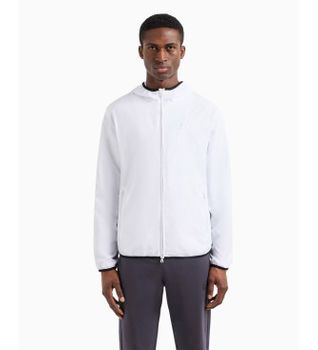 EA7 para hombre. 8NPB22_PNGRZ Chaqueta bomber blanco (3XL), Casual, Poliéster