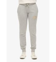 superdry para mujer w7011093a pantalon jogger con logotipo metalizado luxe gris m casual deportivo algodon multideporte sostenible