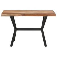 mesa de comedor  mesa de cena de madera acacia acabado miel 120x60x75 cm