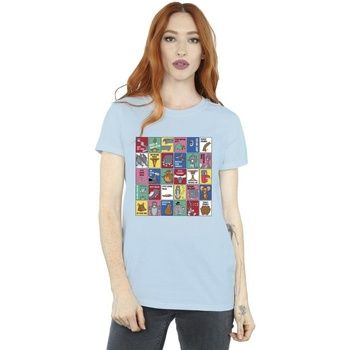 Dessins Animés Camiseta Grid Squares para mujer