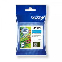 cartucho de tinta original brother lc422xlc cian