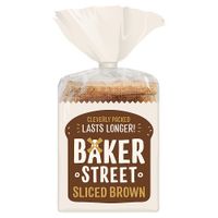 baker street brown sliced bread