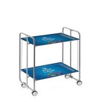 carrito auxiliar plegable bauhaus con ruedas r armazon metalico gris 2 niveles 4 posiciones ajustables60