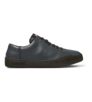Camper para mujer. K200877-052 Zapatillas de Piel Peu Touring gris oscuro (36), Plano, Cordones, Casual