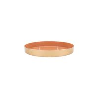 bandeja redonda naranja dorada 20cm
